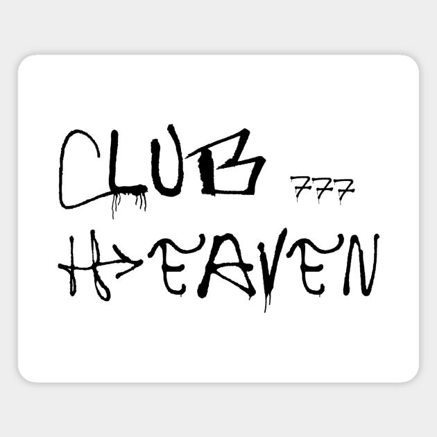 club heaven graffiti design - nessa barrett Magnet by Erin Smart